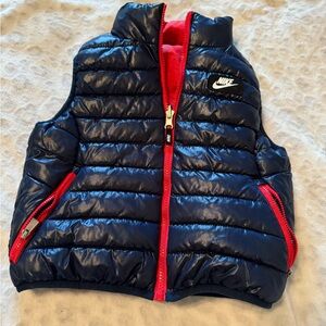 Toddler Nike Navy Puffer Vest - Reversible